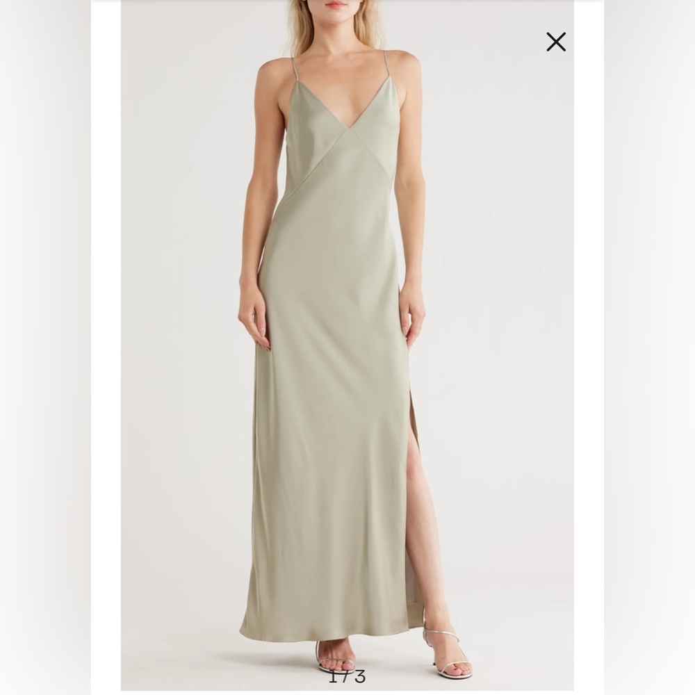 Rag & bone Mint Risse Satin Slip Dress, Size 2